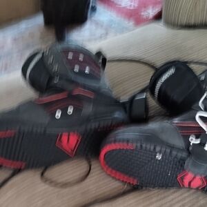 Black and Red Snowboard Boots